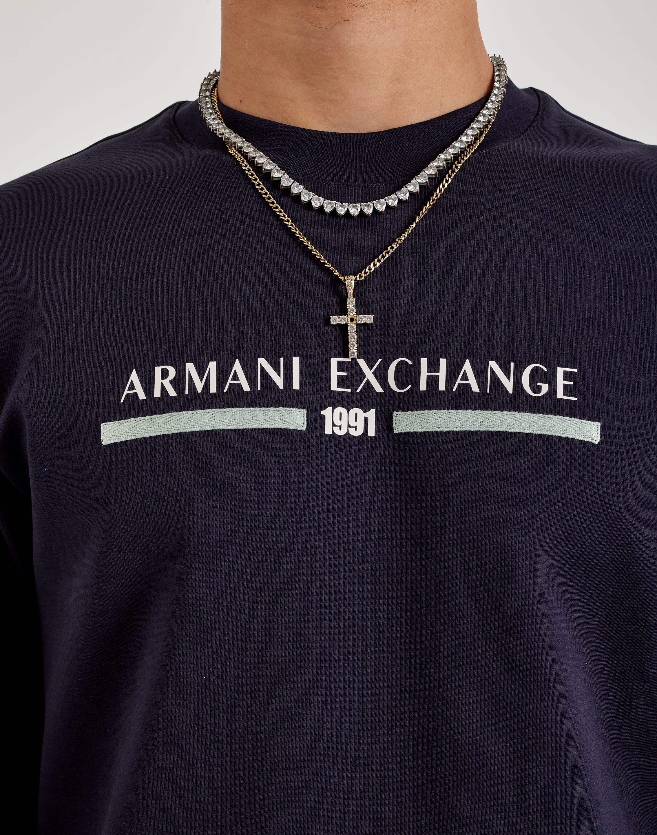 Armani Exchange Felpa Fleece Crewneck