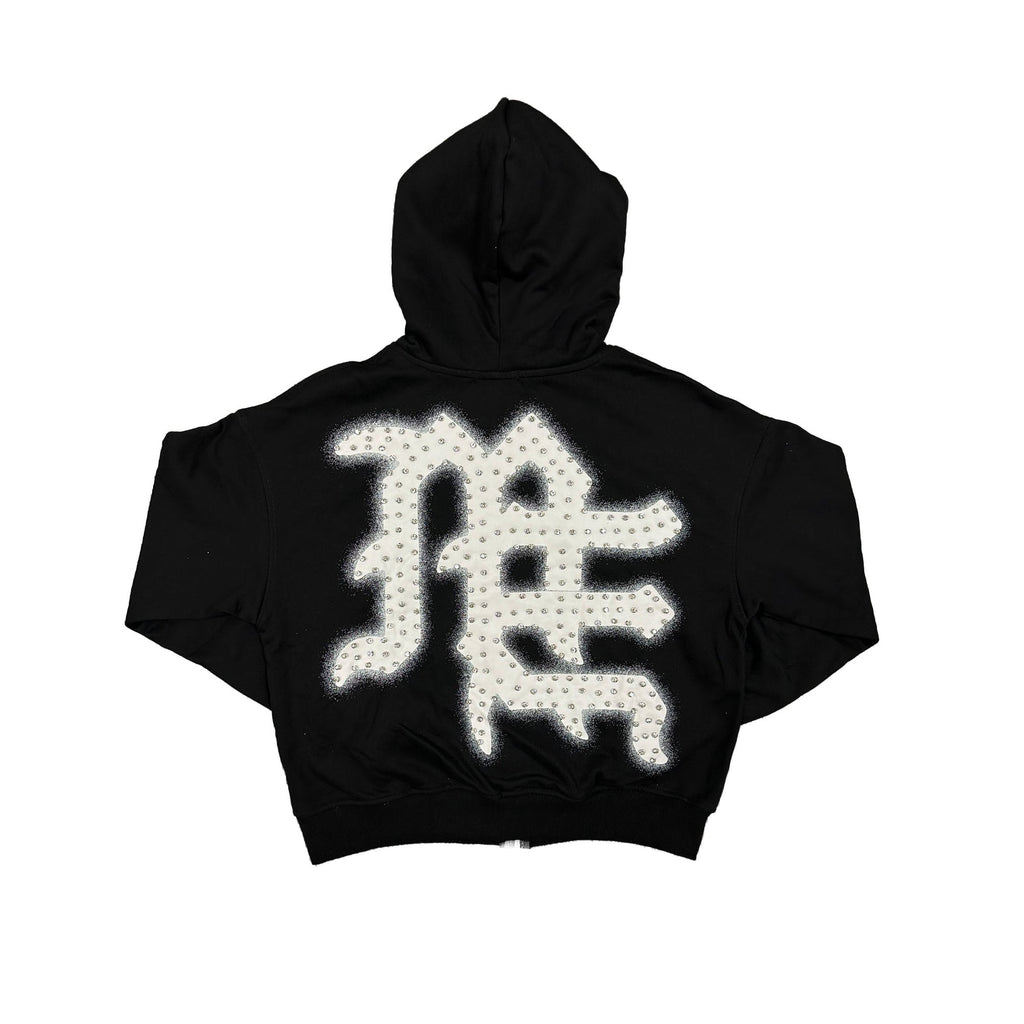 Black Rhinestone hoodie