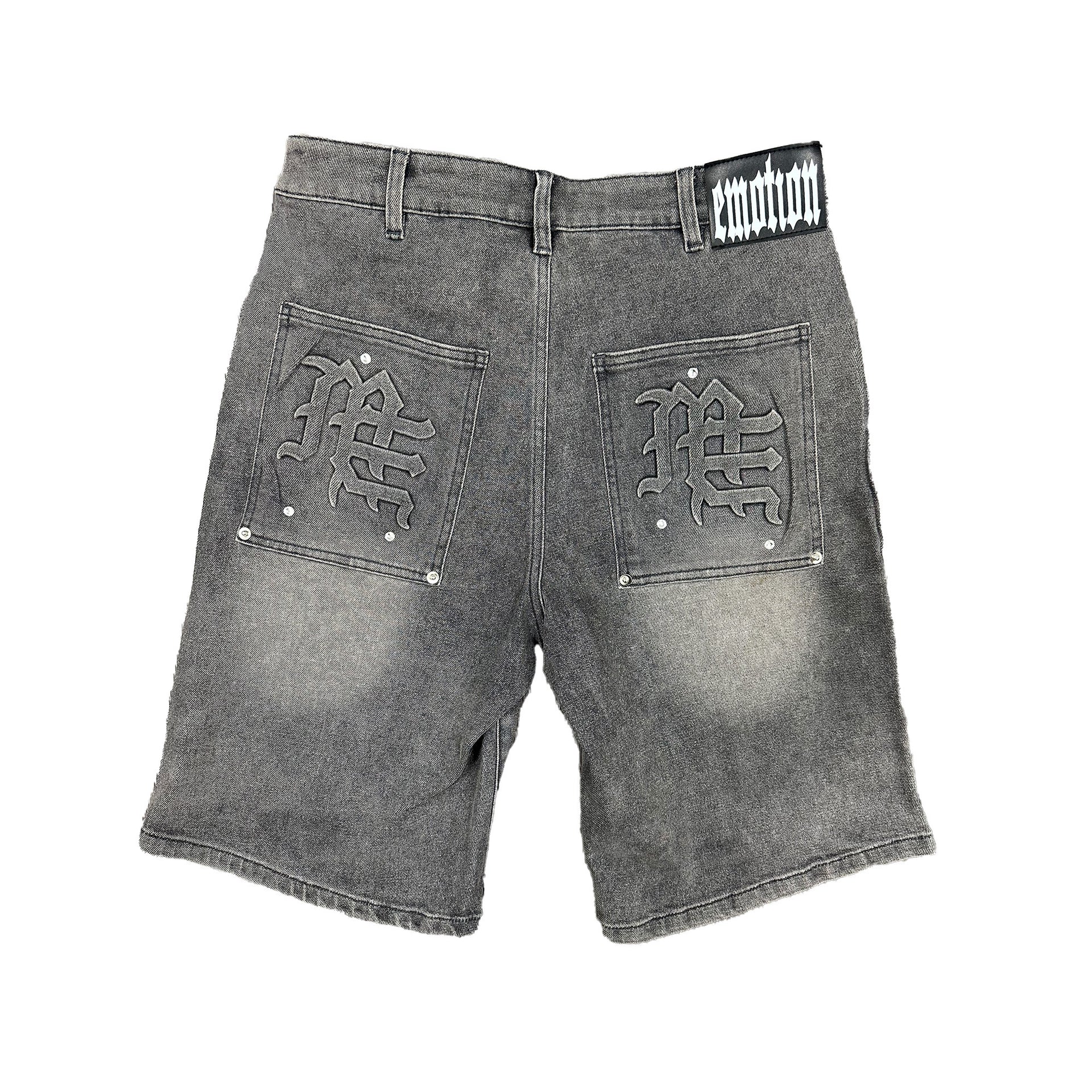 Paisley Denim Grey Shorts