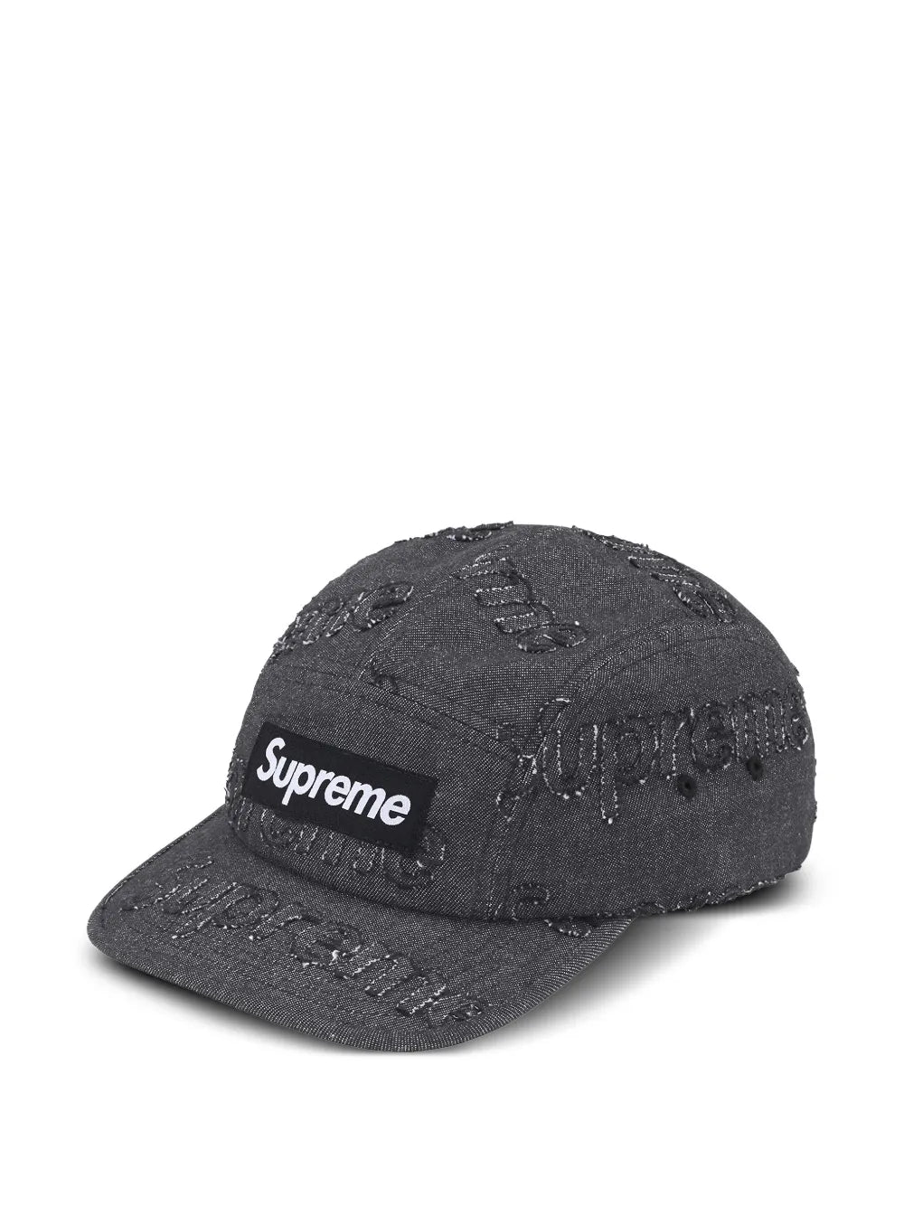 lasered denim cap