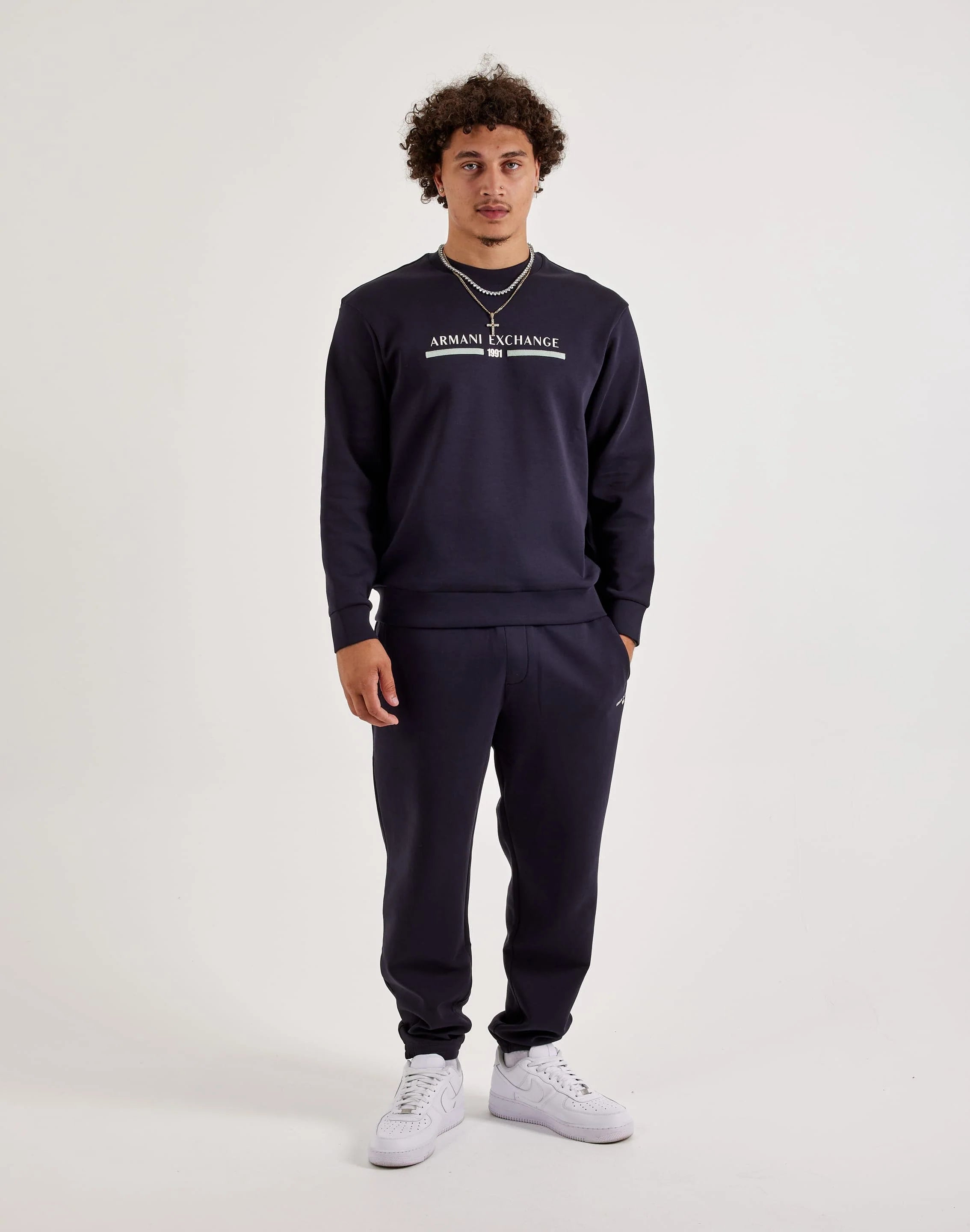 Armani Exchange Felpa Fleece Crewneck
