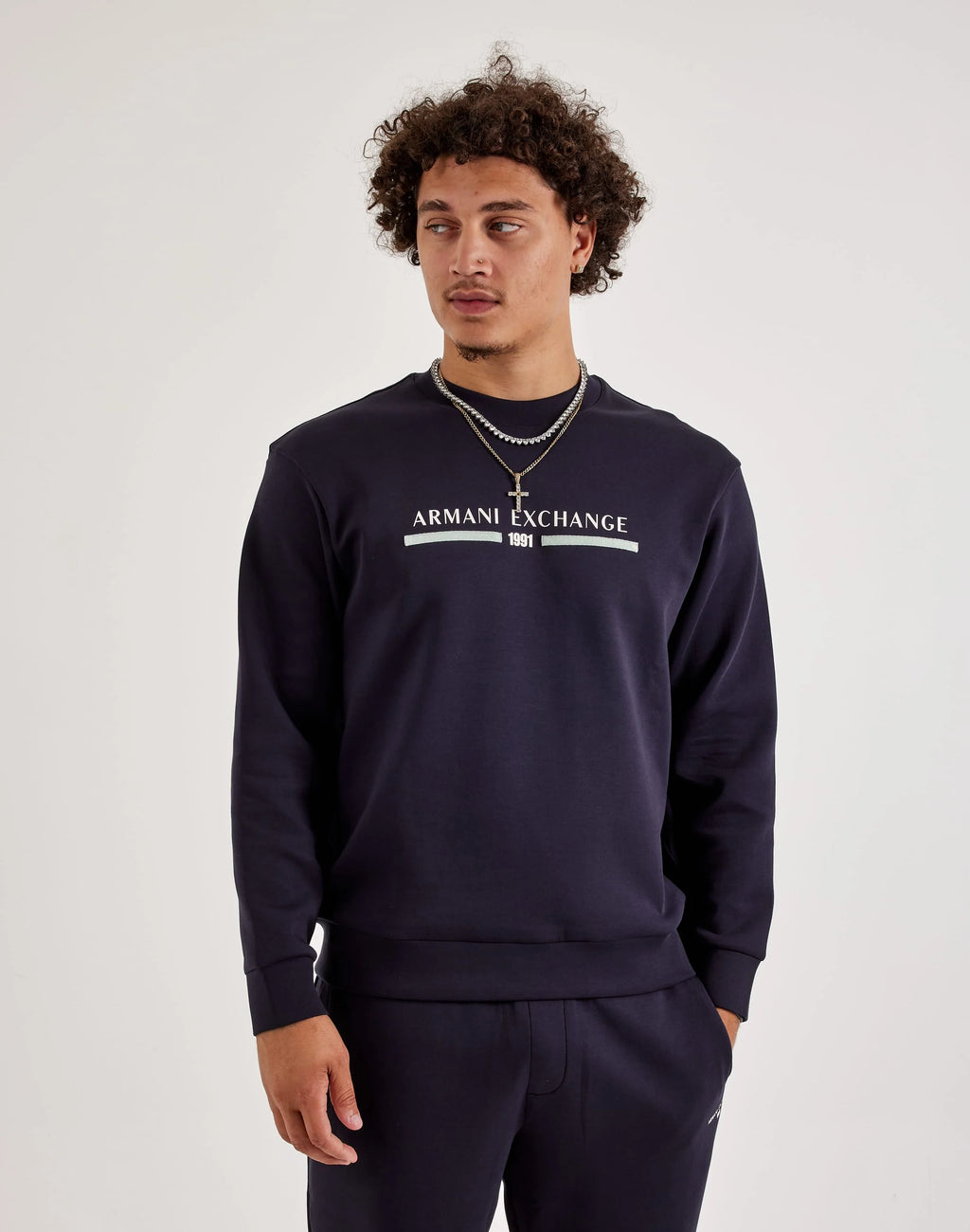 Armani Exchange Felpa Fleece Crewneck