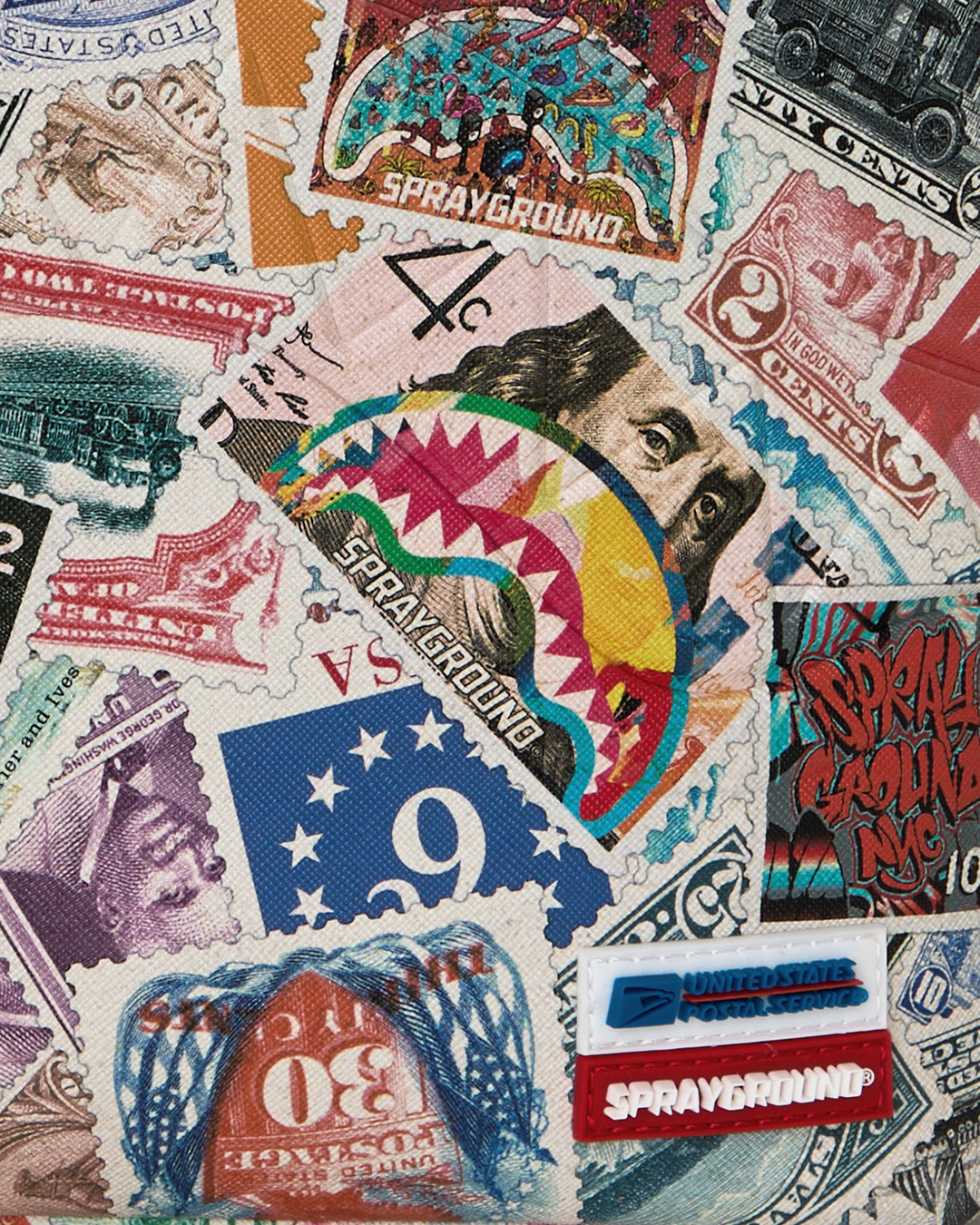 SPRAYGROUND USPS STAMP STAMPEDE BACKPACK