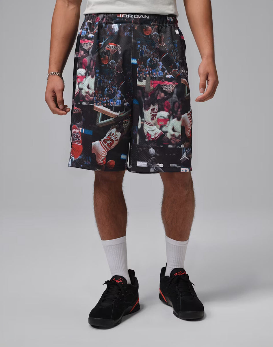 JORDAN FLIGHT CAT SCRATCH SHORTS BLACK