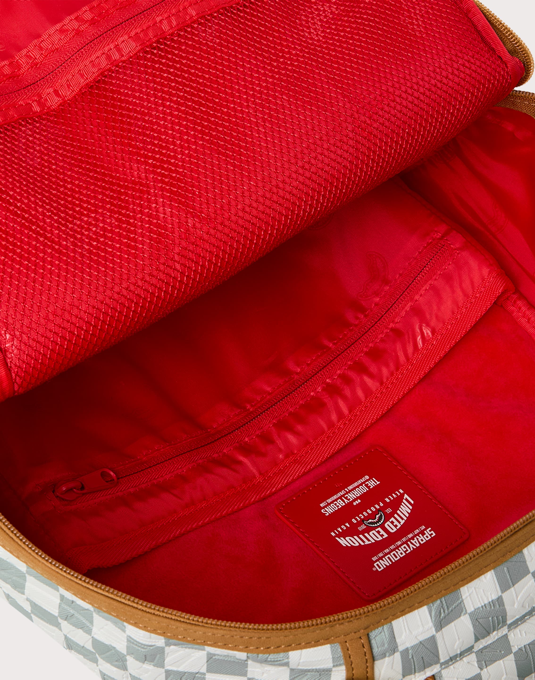 SPRAYGROUND GRAFFITI EMBOSSED CHECK