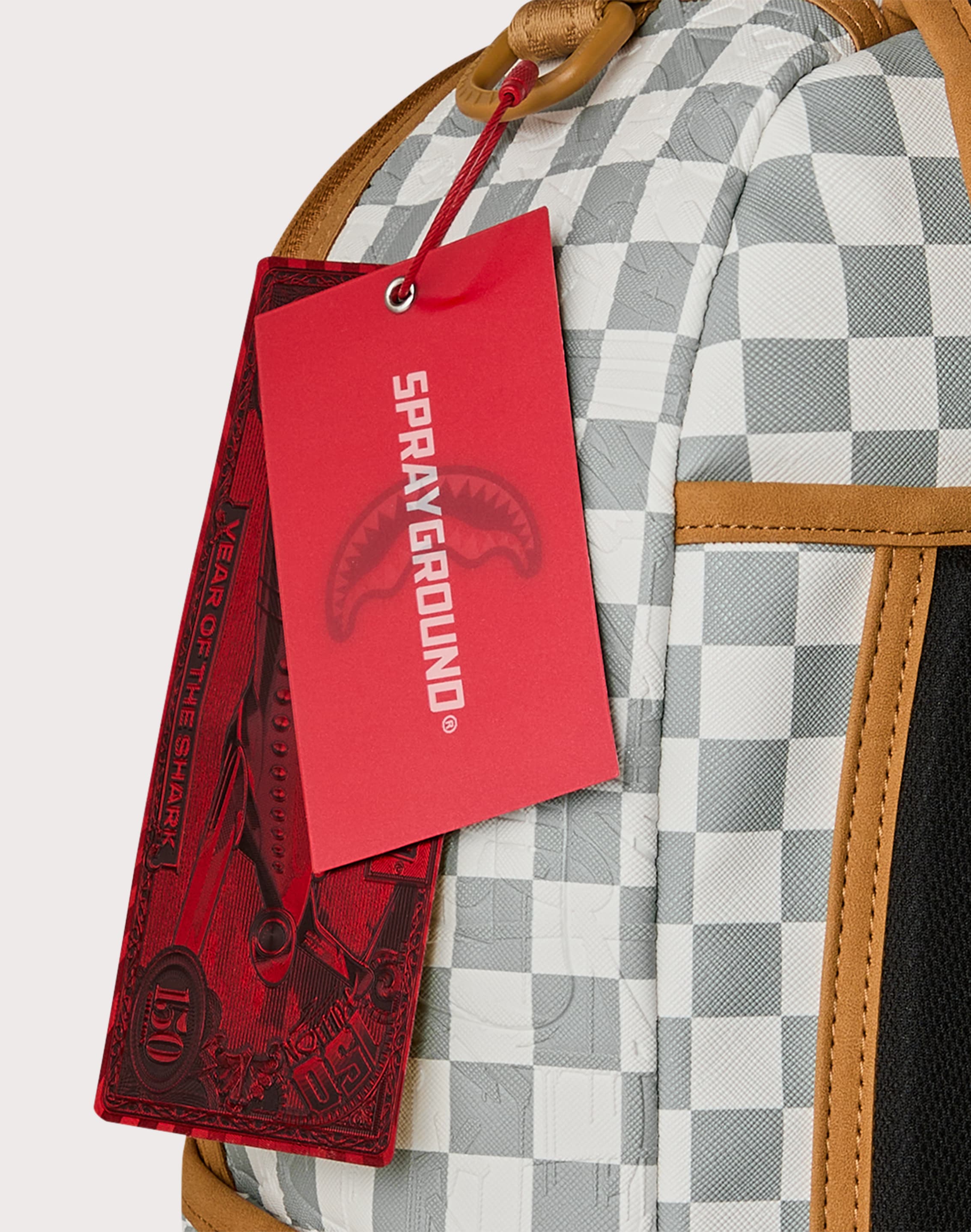 SPRAYGROUND GRAFFITI EMBOSSED CHECK