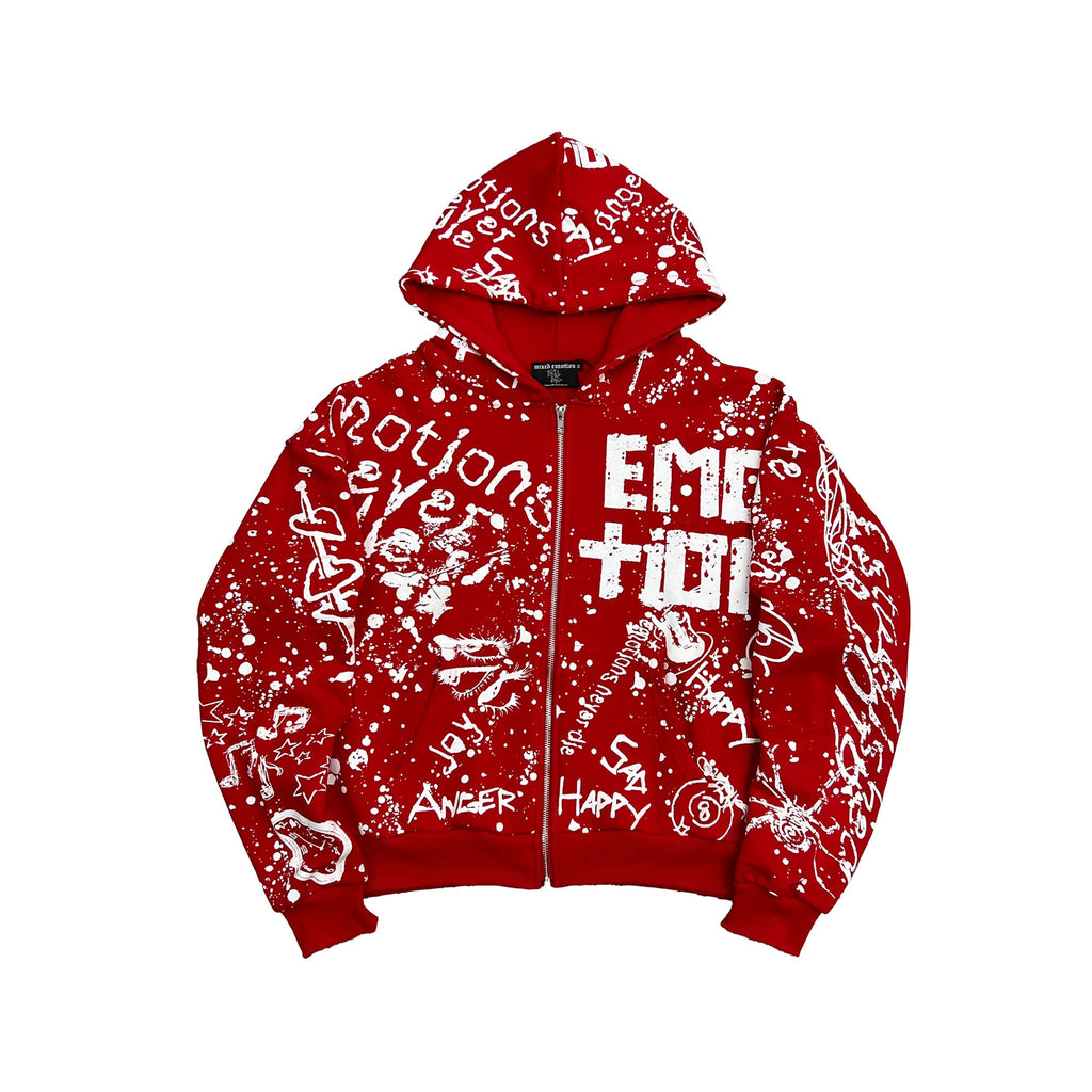 Red Graffiti Hoodie