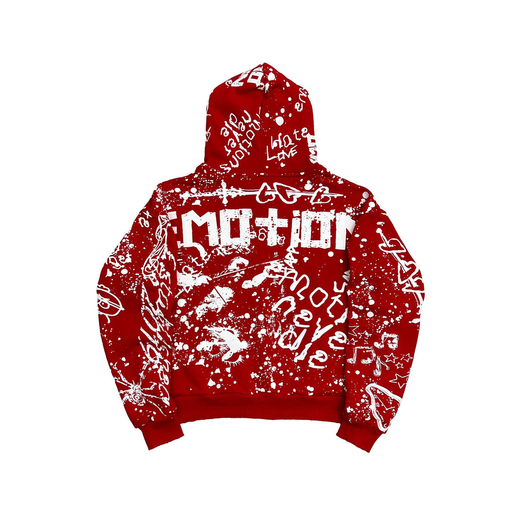 Red Graffiti Hoodie