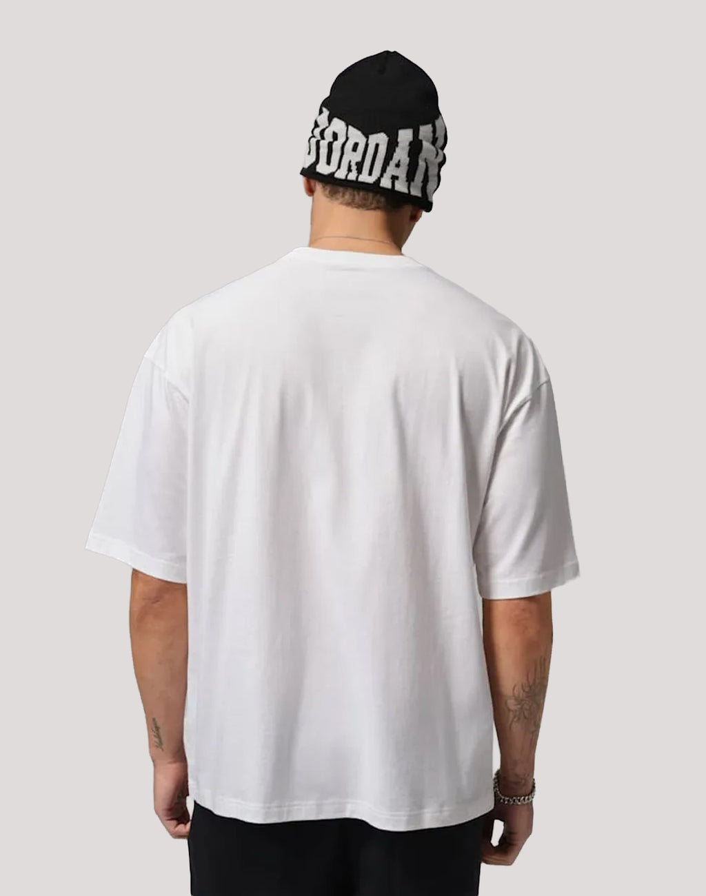 JORDAN GLOBE OVERSIZED TEE WHITE