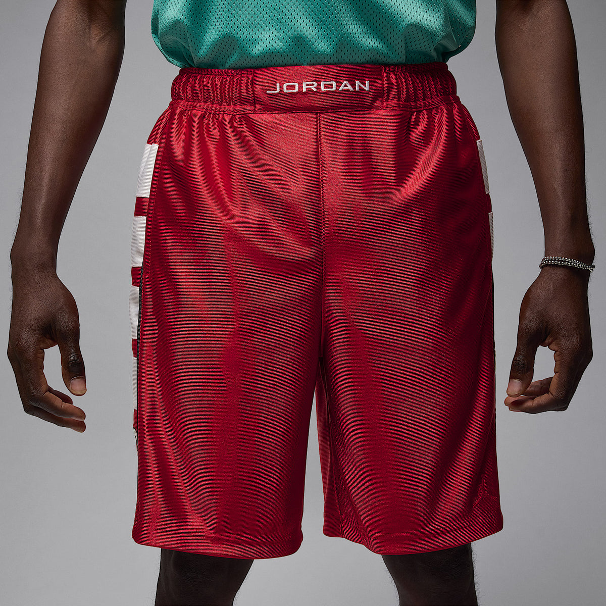 Jordan Brooklyn Cat Scratch Shorts Red
