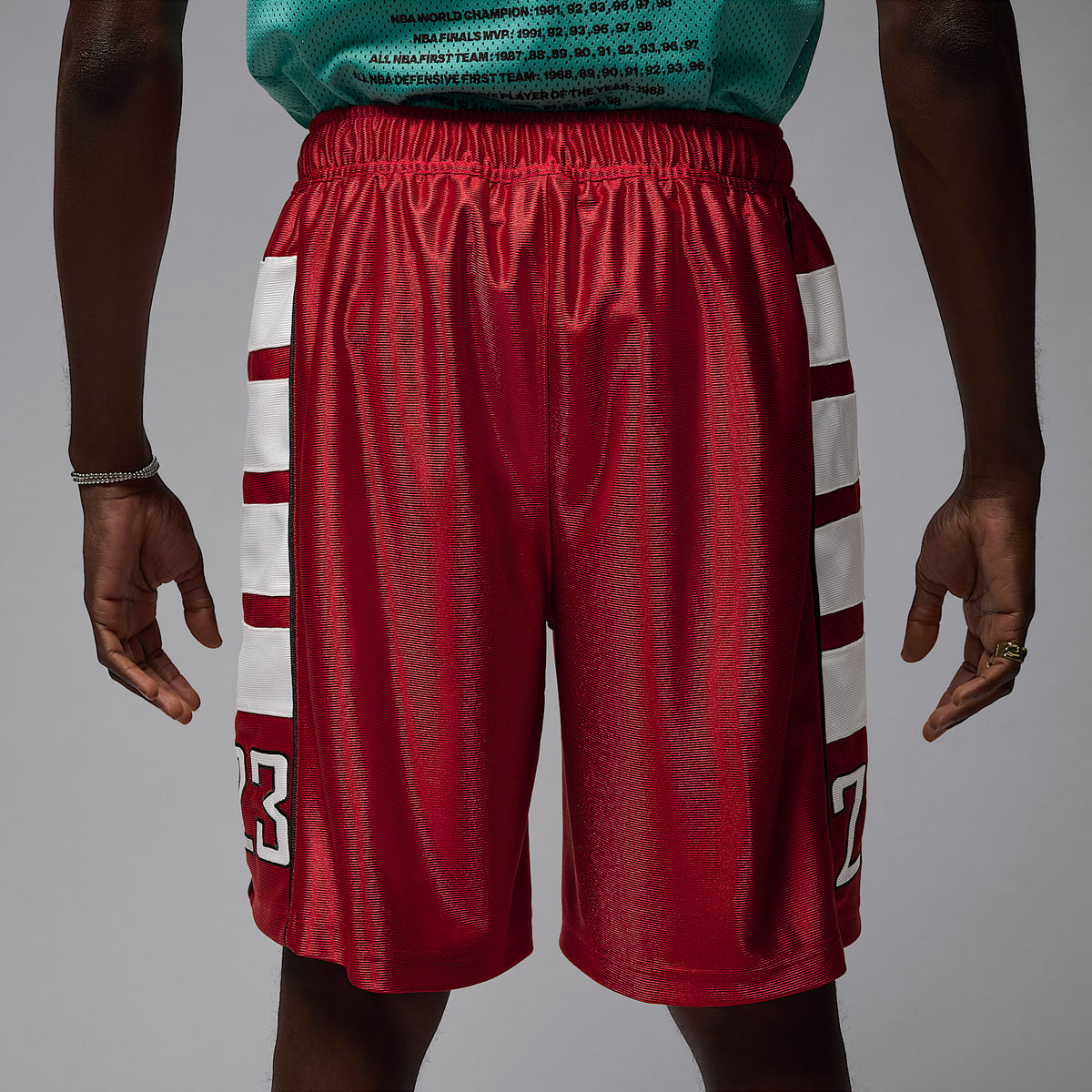 Jordan Brooklyn Cat Scratch Shorts Red