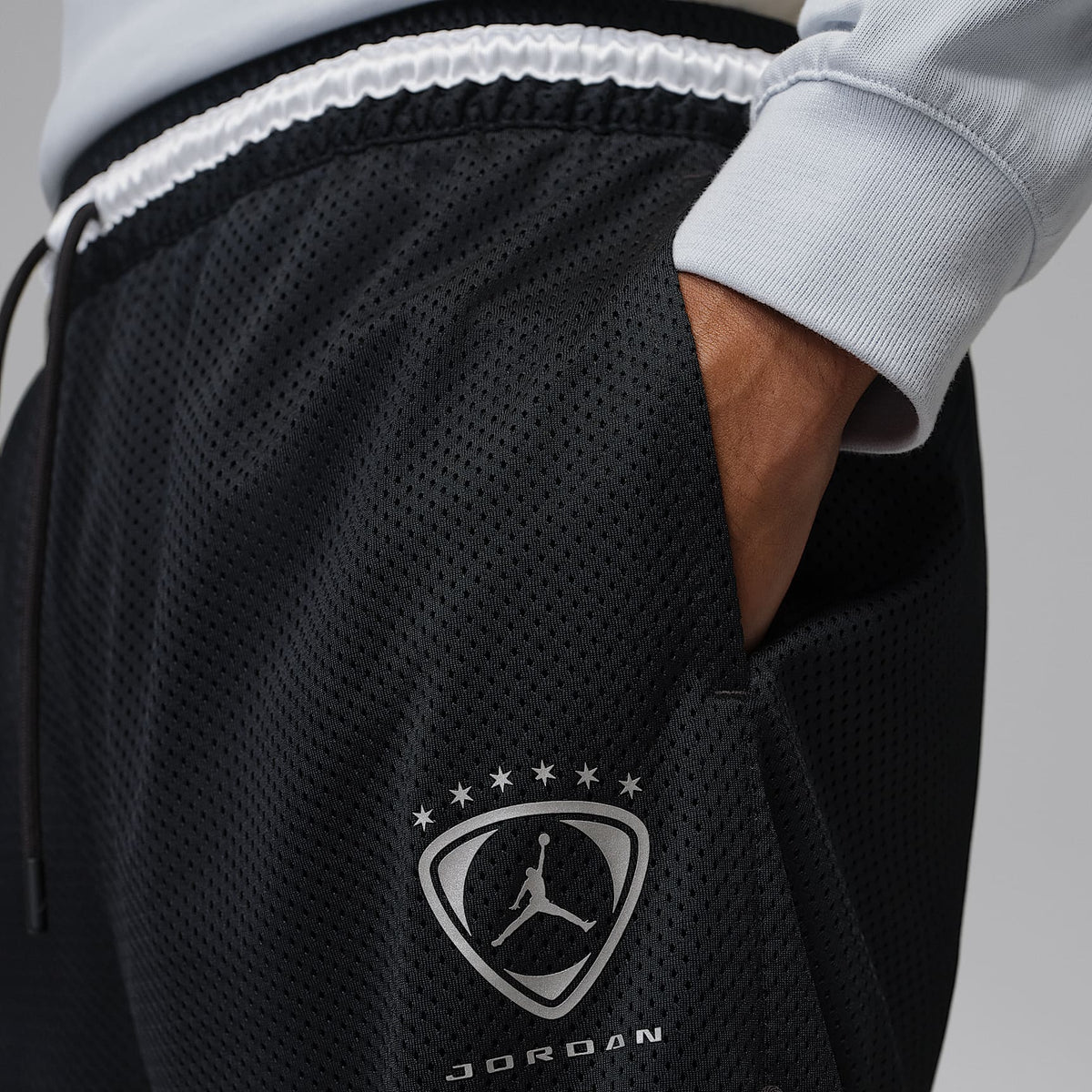 Jordan Brooklyn Diamond Mesh Shorts Black
