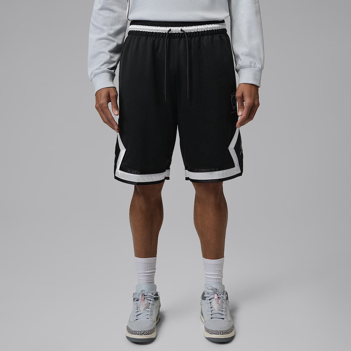 Jordan Brooklyn Diamond Mesh Shorts Black
