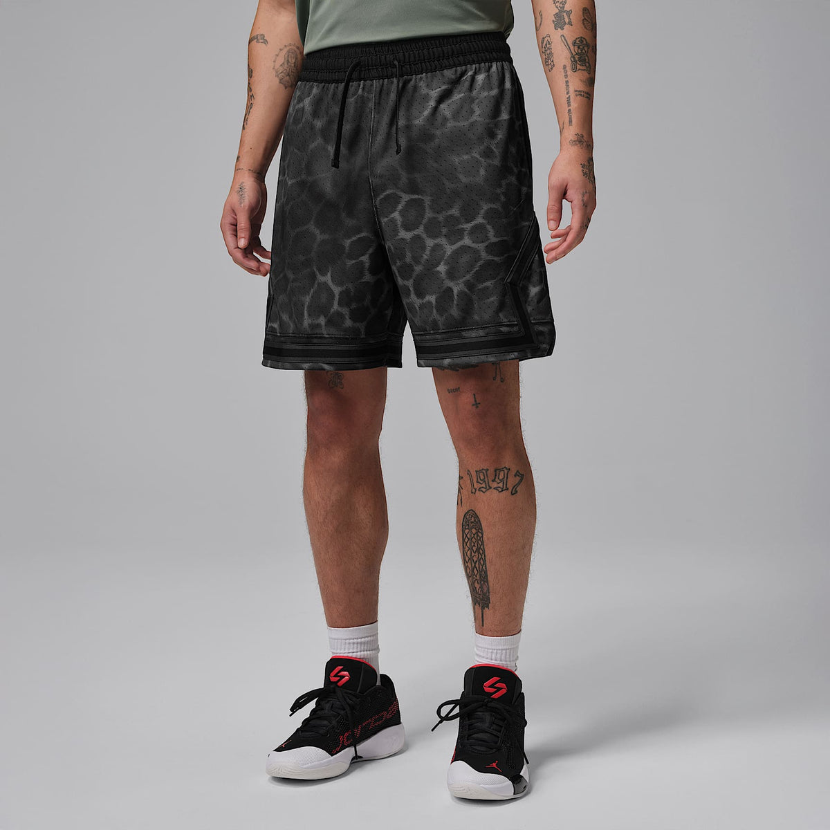 Jordan Sport Dri-FIT Diamond AOP Shorts Black
