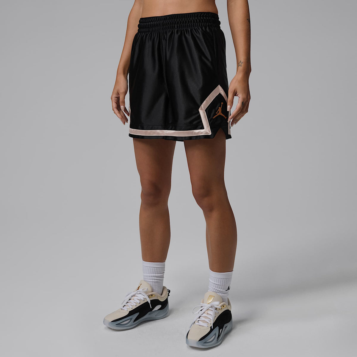 Jordan Diamond Dri-FIT Shorts Black Mujer