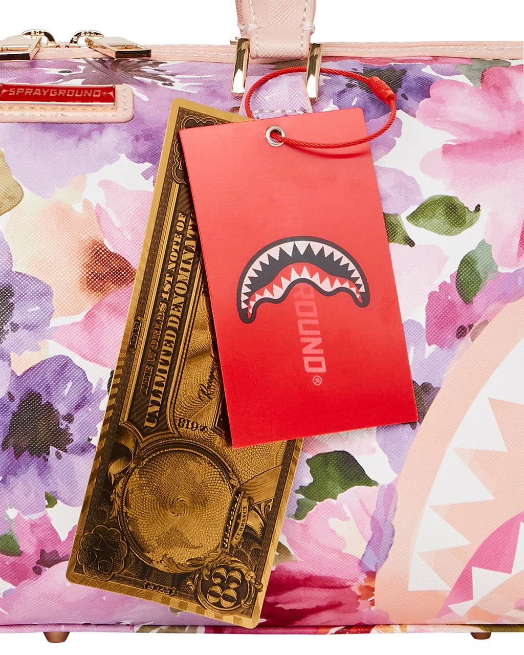 Floral Shark Mini Duffle