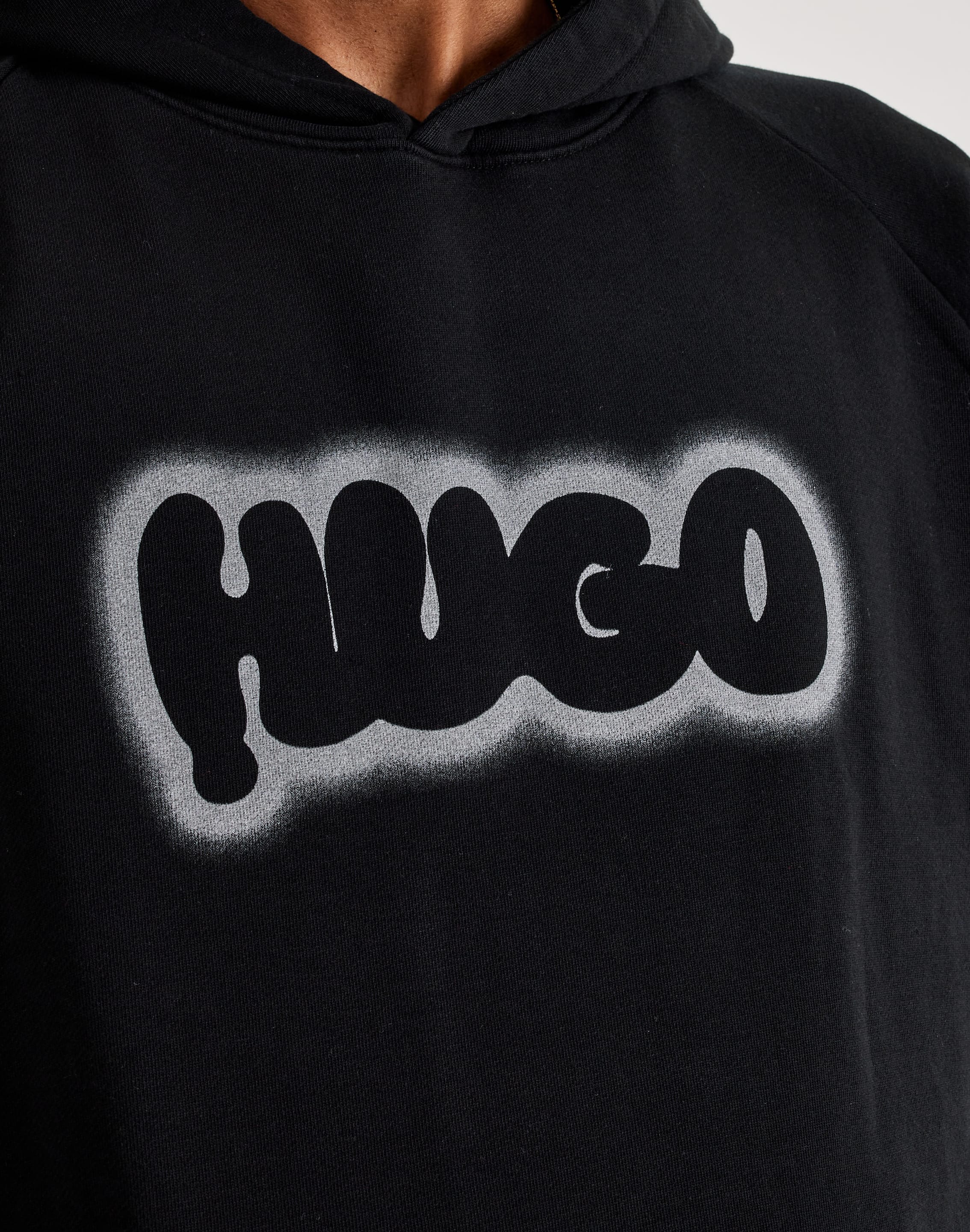 Nuneony Acid Wash Graffiti Fleece
