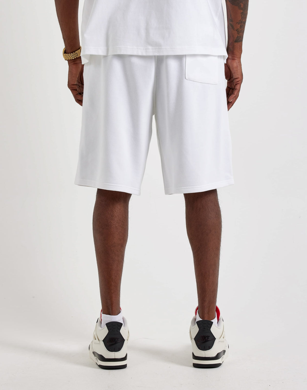 JORDAN BROOKLYN FLEECE SHORTS WHITE