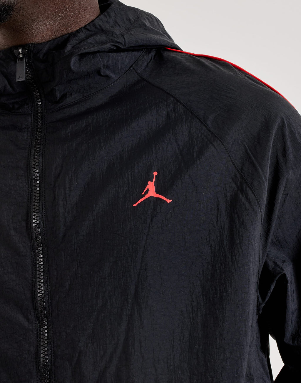 Jordan Essential Windbreaker Jacket Black Red