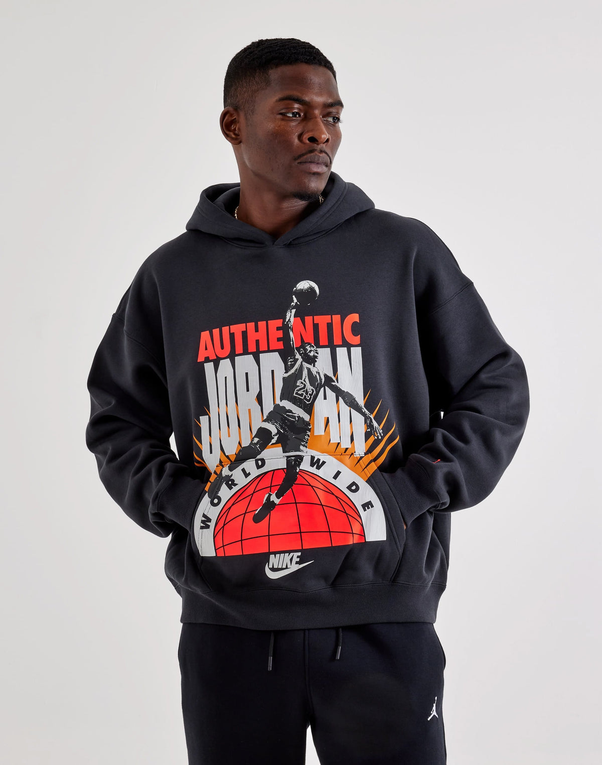 Jordan Authentic Graphic Hoodie Black