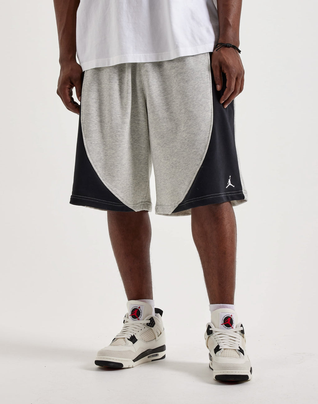 JORDAN BROOKLYN OVERSIZED FLEECE SHORTS GREY (MUJER)