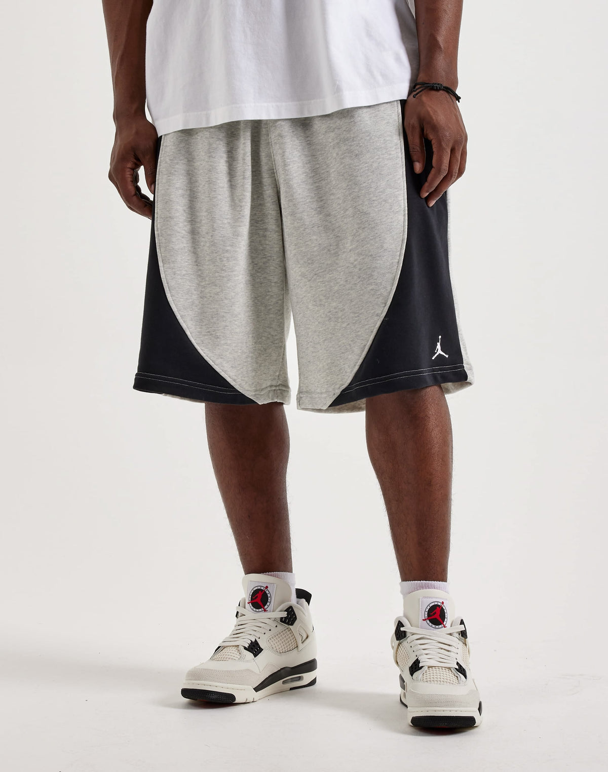 JORDAN BROOKLYN OVERSIZED FLEECE SHORTS GREY (MUJER)