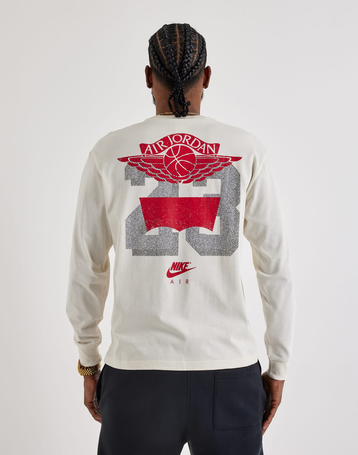 Jordan Levis Long Sleeve Tee Cream