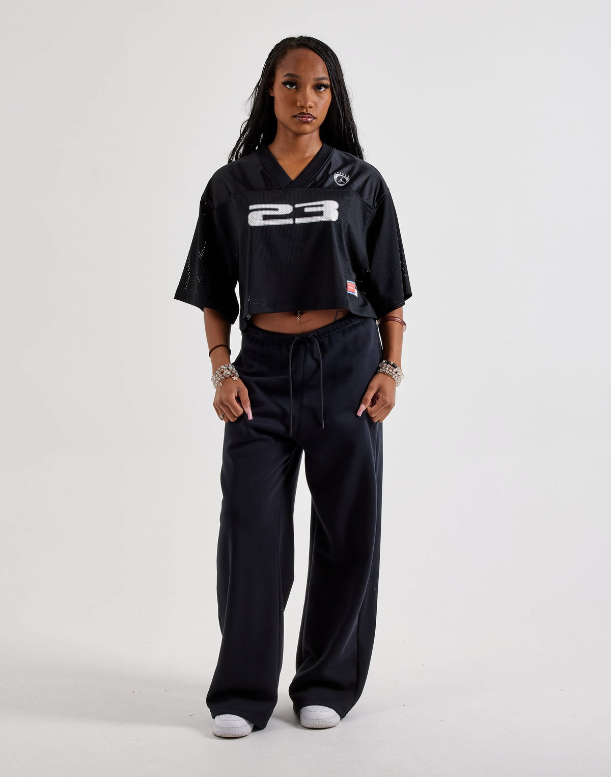 JORDAN BROOKLYN JERSEY BLACK (MUJER)