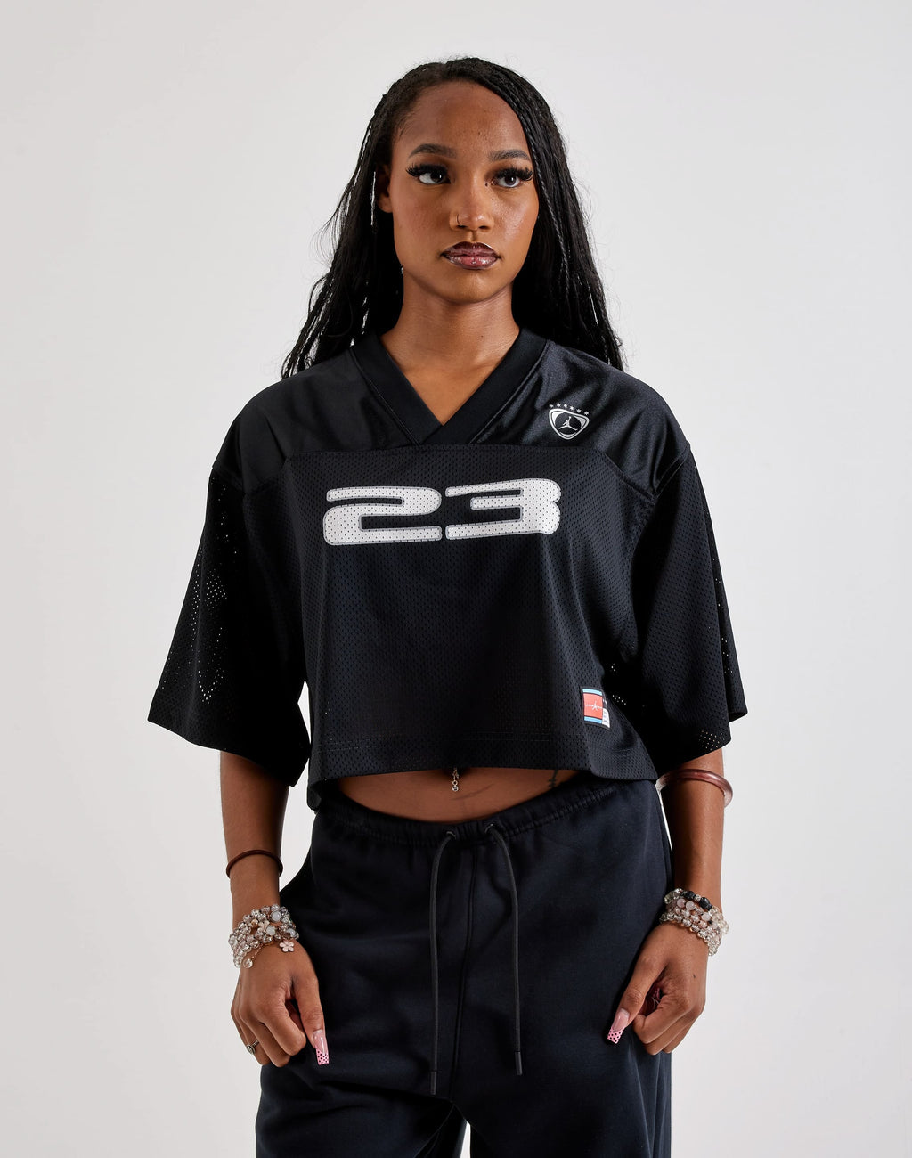 JORDAN BROOKLYN JERSEY BLACK (MUJER)