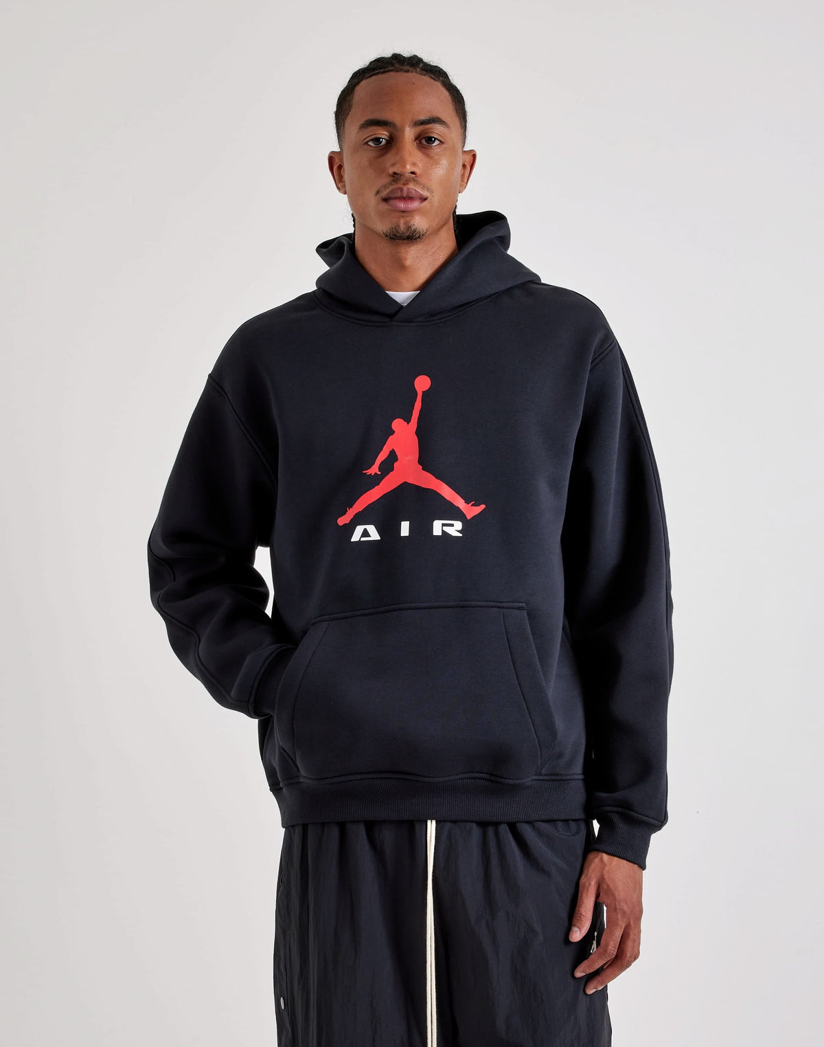 JORDAN BROOKLYN FLEECE PULLOVER HOODIE BLACK