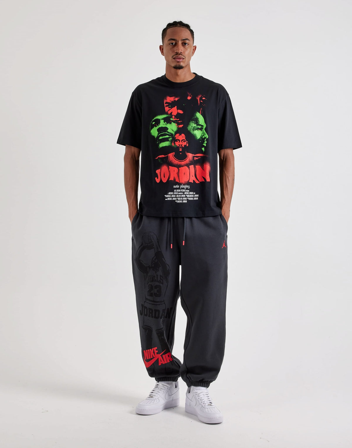 JORDAN BROOKLYN TEE BLACK VINTAGE