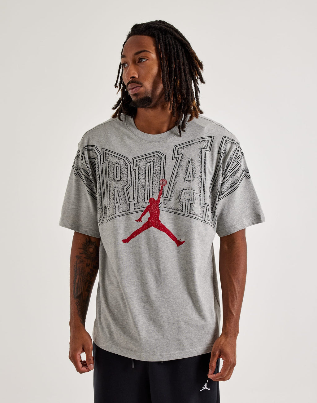 JORDAN CORE ARCH LOGO GRAPHIC TEE GREY