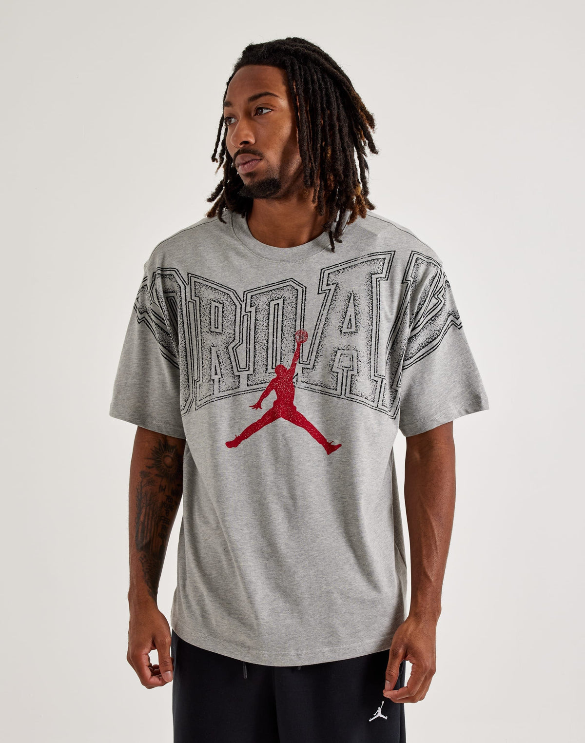 JORDAN CORE ARCH LOGO GRAPHIC TEE GREY