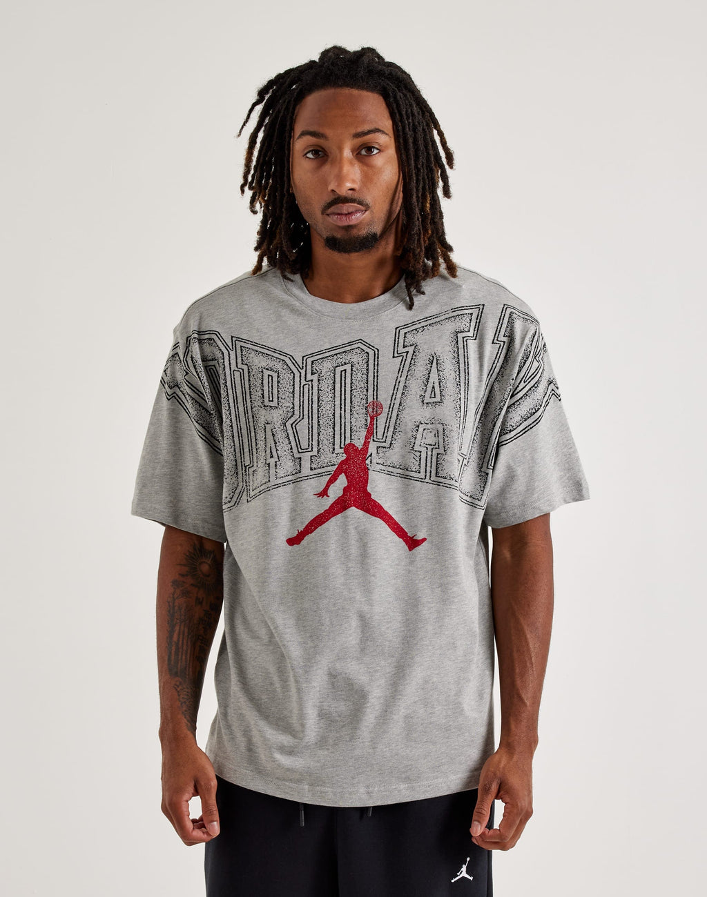 JORDAN CORE ARCH LOGO GRAPHIC TEE GREY