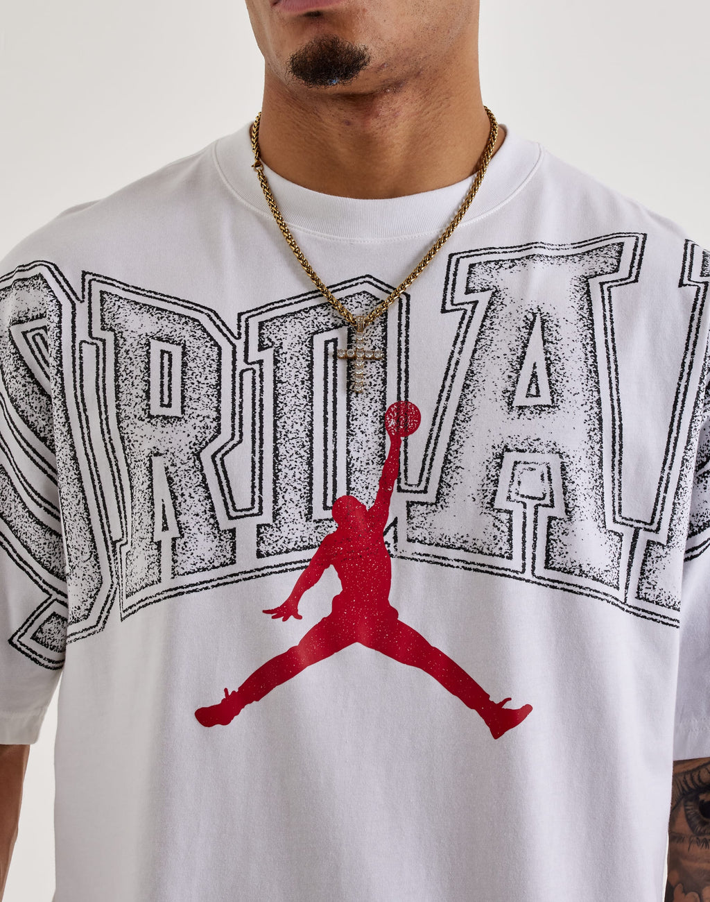 Jordan Core Arch Logo Graphic Tee White