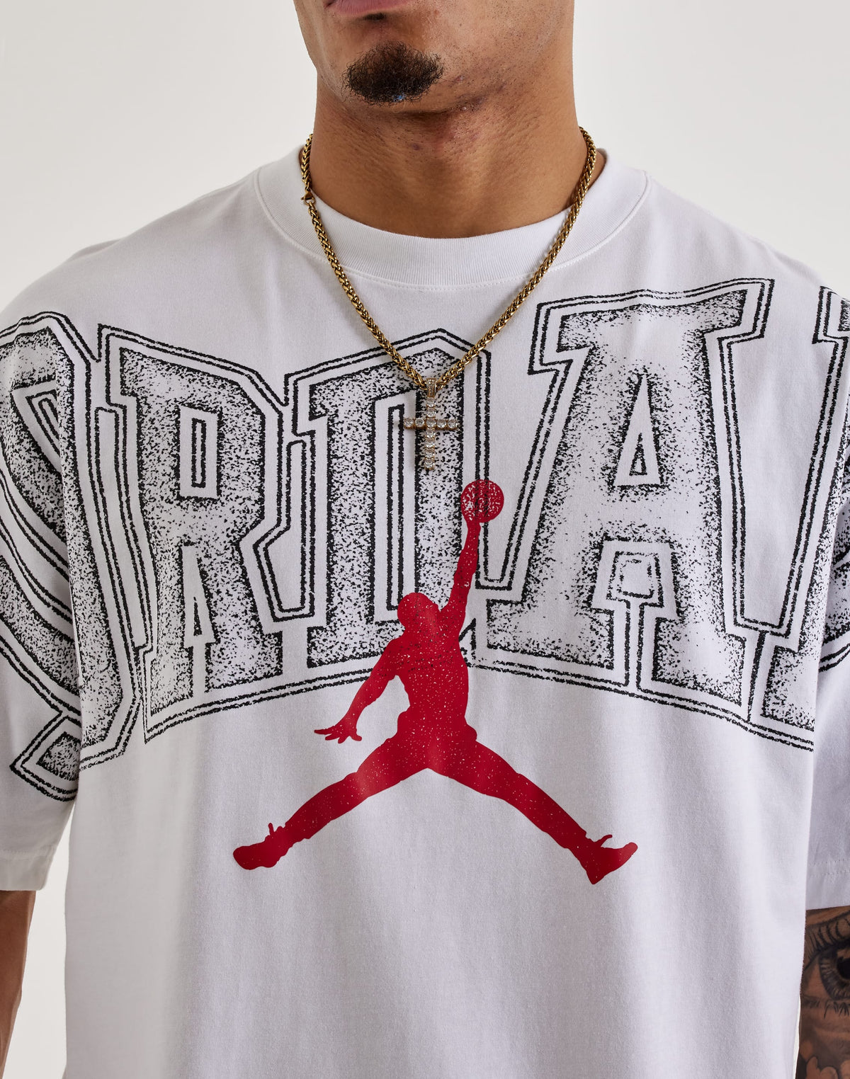 Jordan Core Arch Logo Graphic Tee White