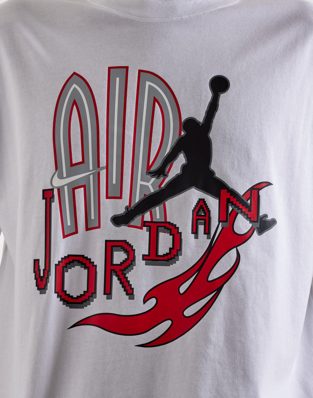 JORDAN AIR FLAMES GRAPHIC TEE WHITE