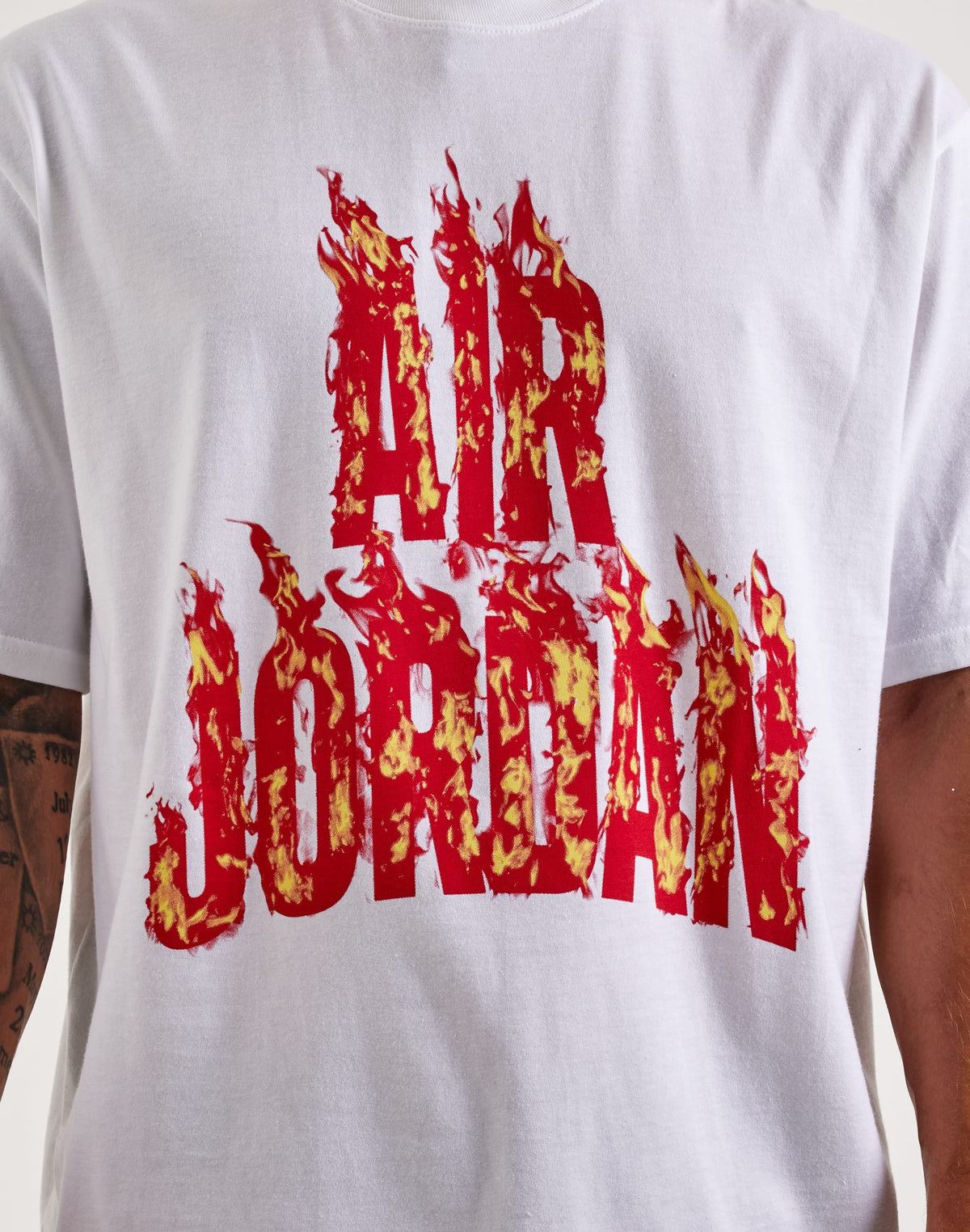 Jordan AJ5 Fire Tee White