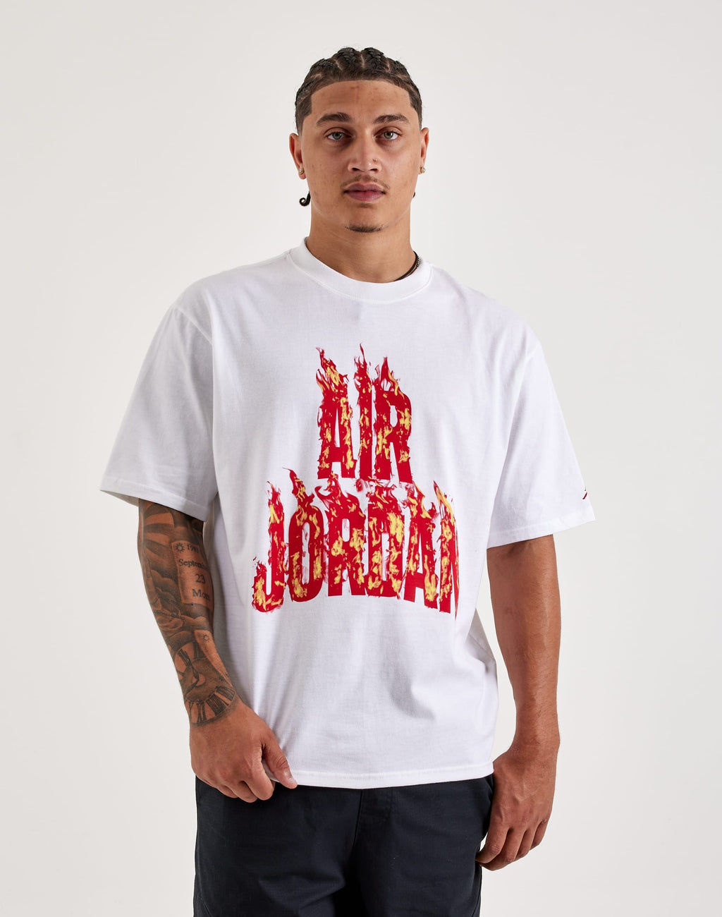 Jordan AJ5 Fire Tee White