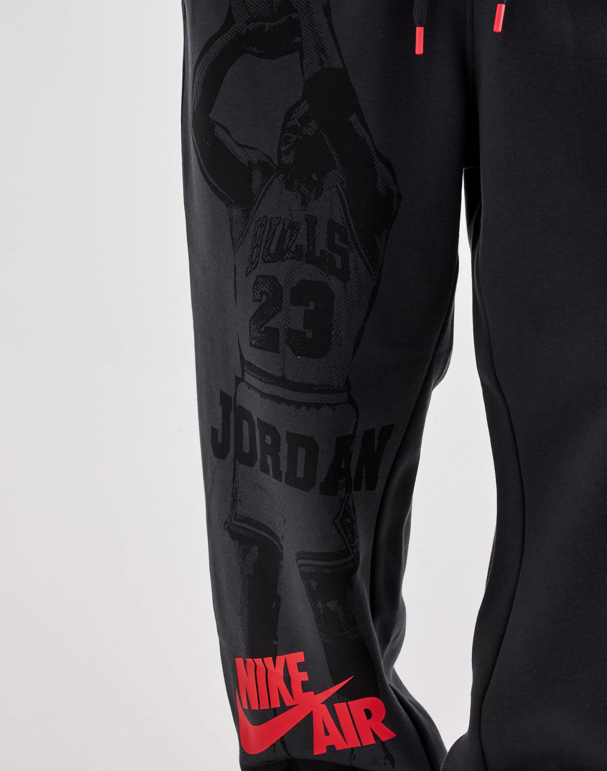 JORDAN BROOKLYN FLEECE CUFF PANTS BLACK