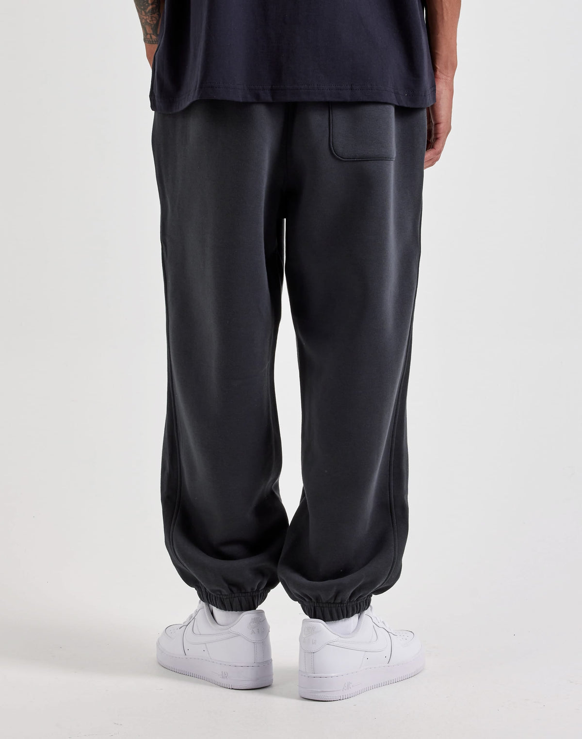 JORDAN BROOKLYN FLEECE CUFF PANTS BLACK