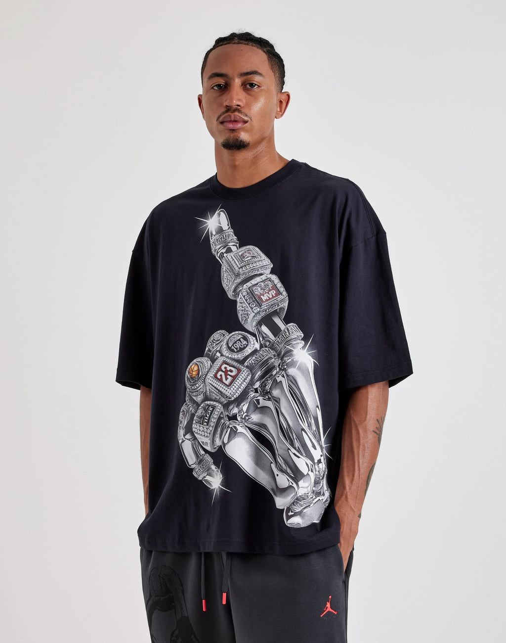 JORDAN RINGS TEE BLACK