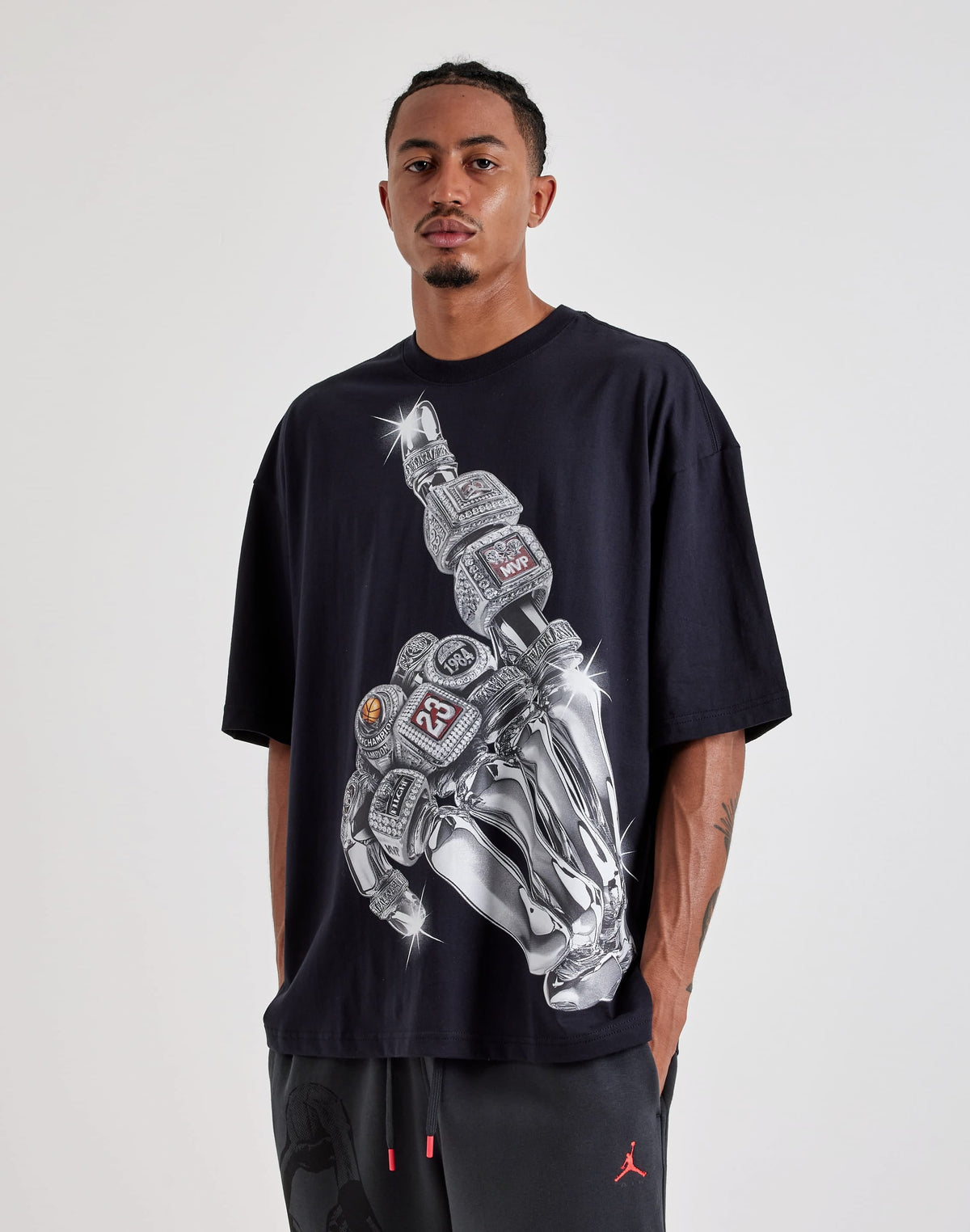 JORDAN RINGS TEE BLACK