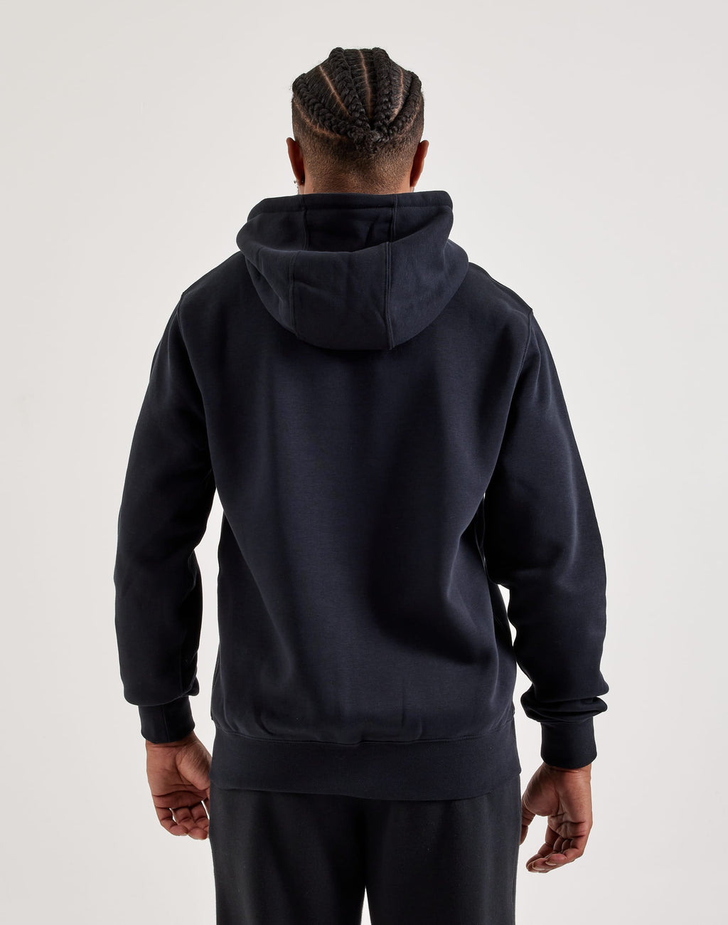 NIKE CLUB ZIP FLEECE HOODIE BLACK