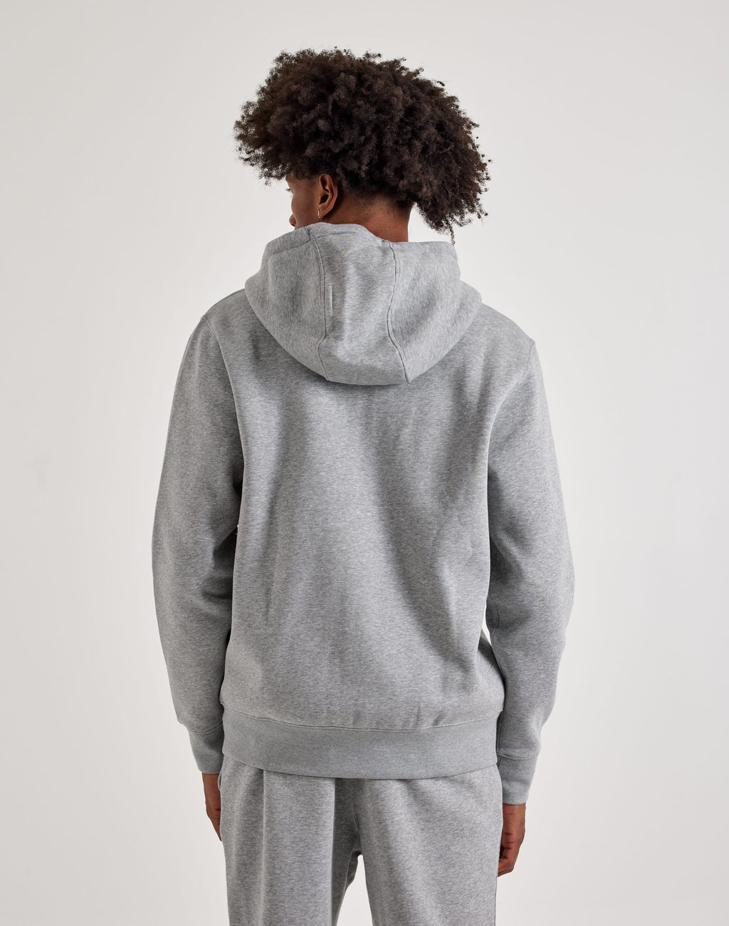 NIKE CLUB FULL-ZIP FLEECE HOODIE GREY