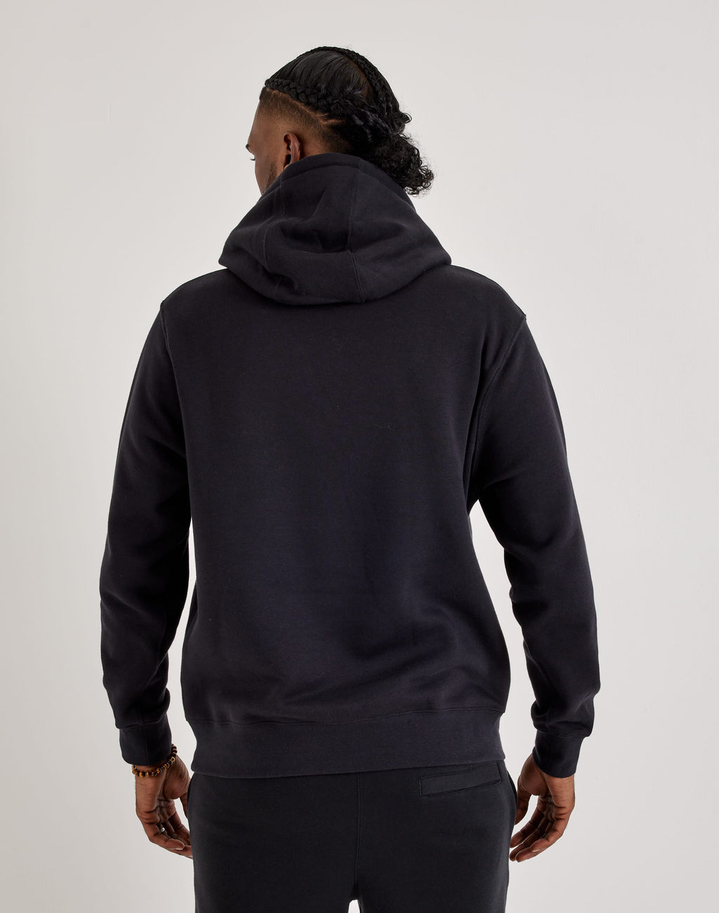NIKE GRAPHIC CLUB FLEECE PULLOVER HOODIE BLACK