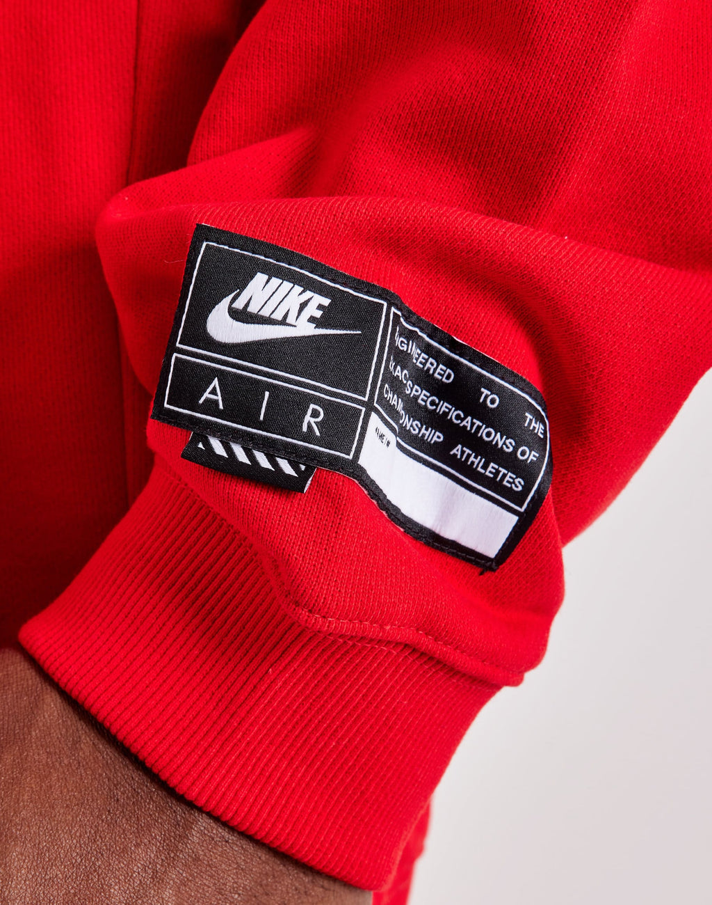 NIKE AIR FLEECE PULLOVER HOODIE RED