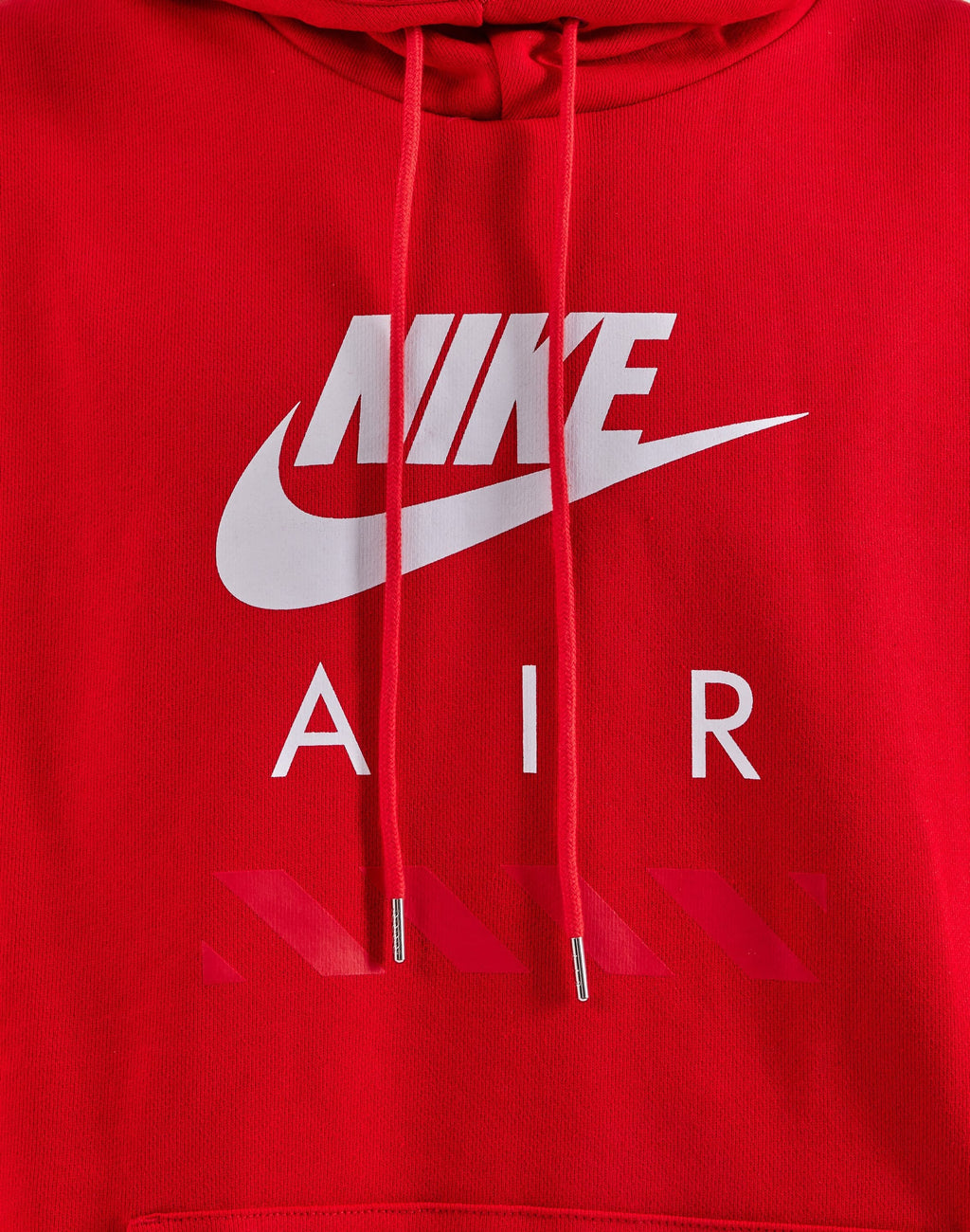 NIKE AIR FLEECE PULLOVER HOODIE RED
