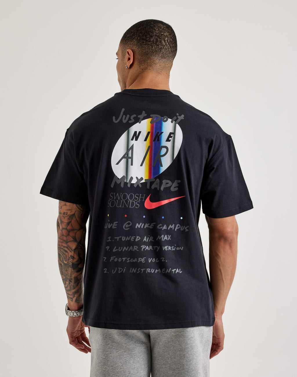 NIKE MAX90 TEE BLACK MIXTAPE GRAPHIC