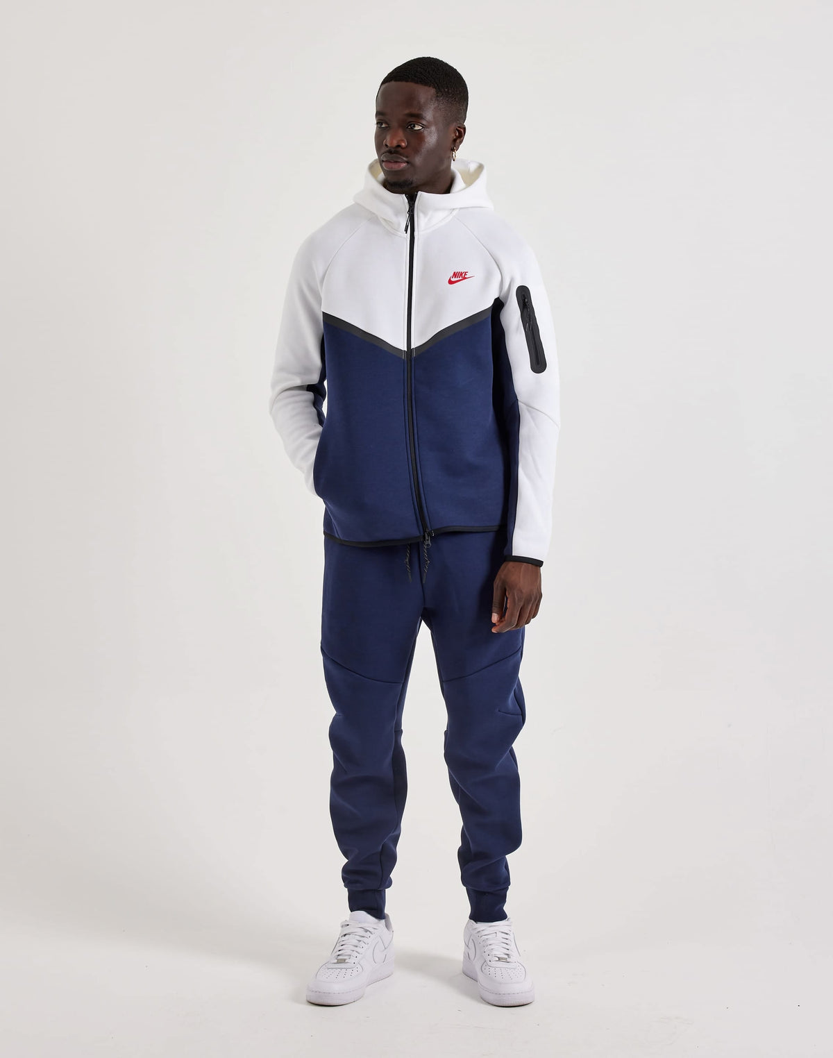 NIKE TECH FLEECE WINDRUNNER FULL-ZIP HOODIE NAVY